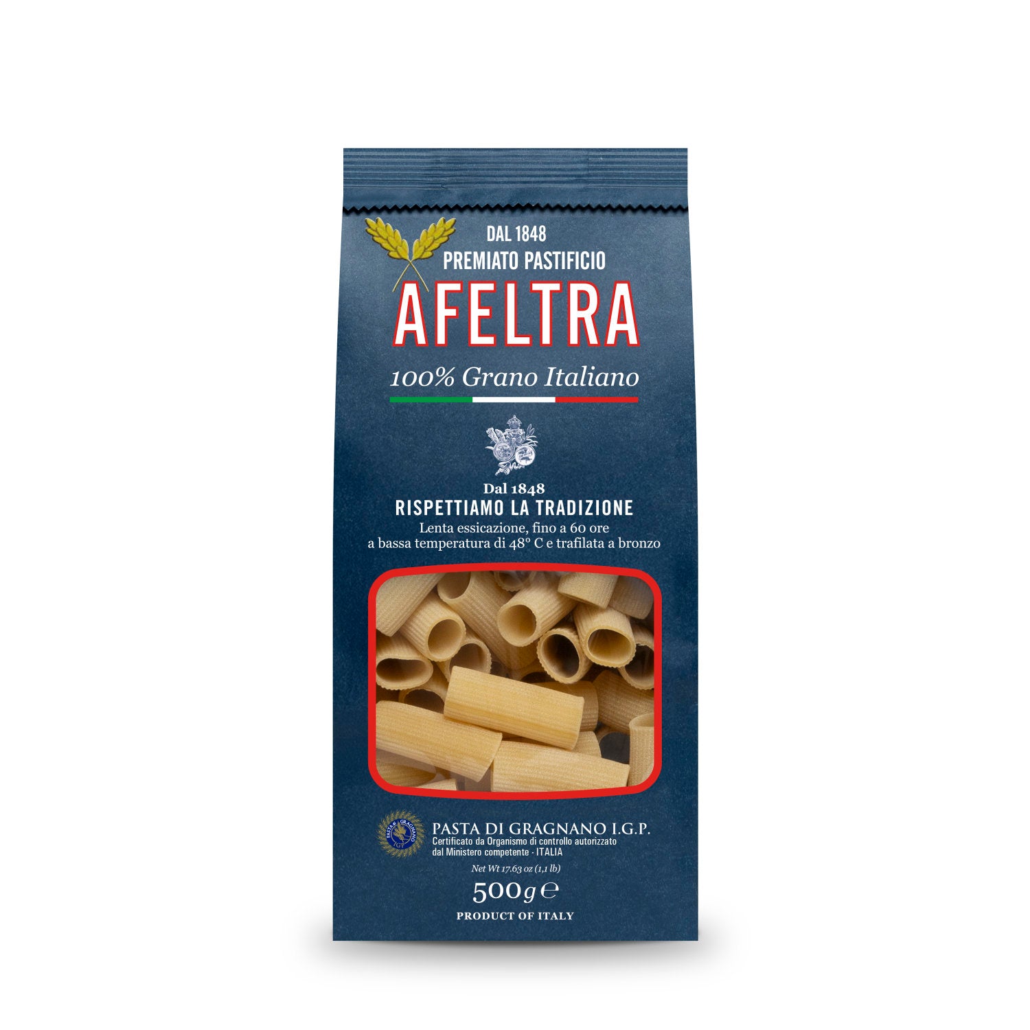 Pasta di Gragnano IGP Rigatoni 500 gr